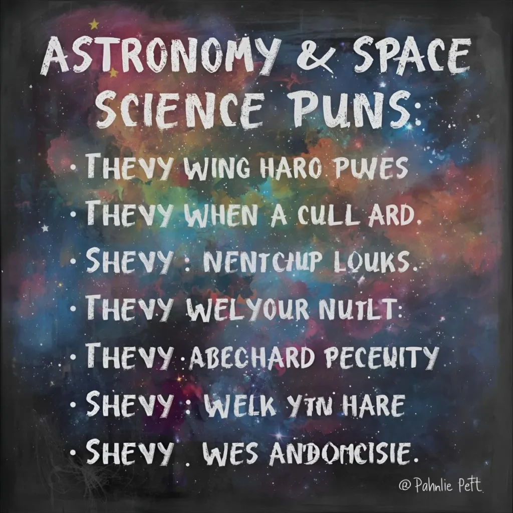 Astronomy & Space Science Puns