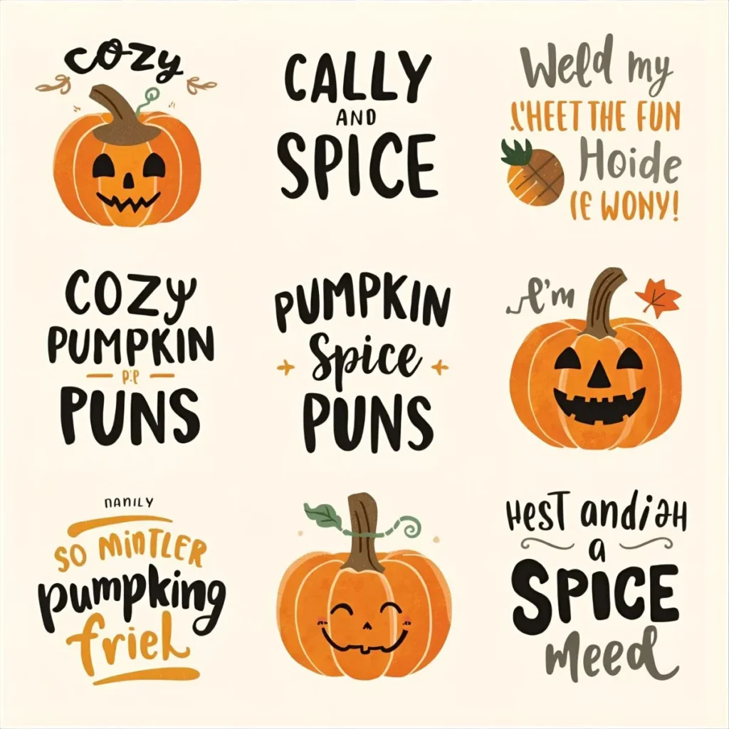 Cozy Pumpkin Spice Puns