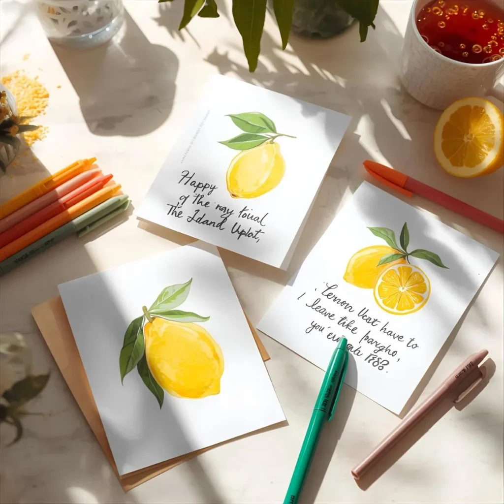 Lemon puns for greeting