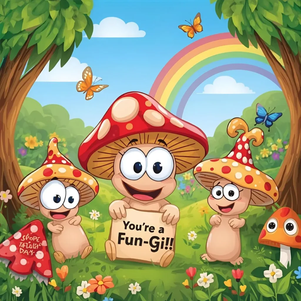 Mushroom Puns for Kids