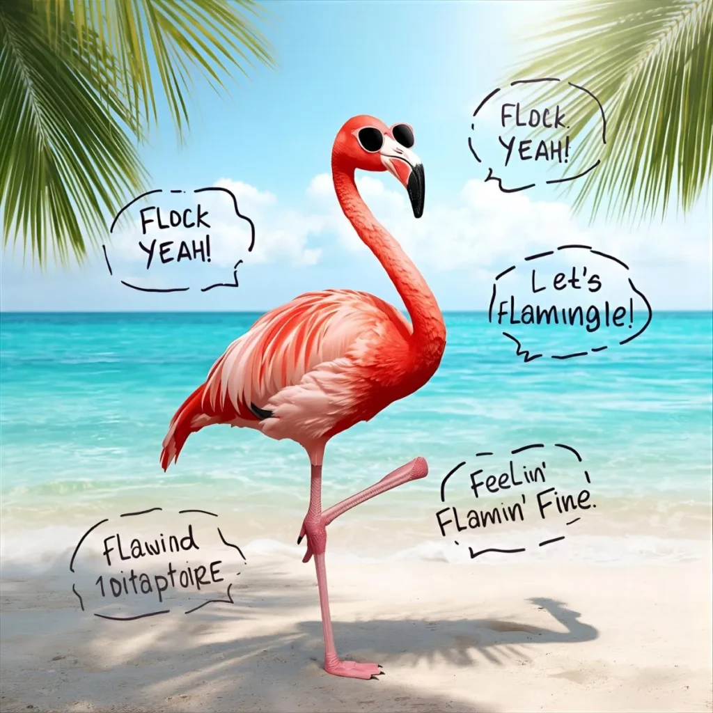 Short Flamingo Puns