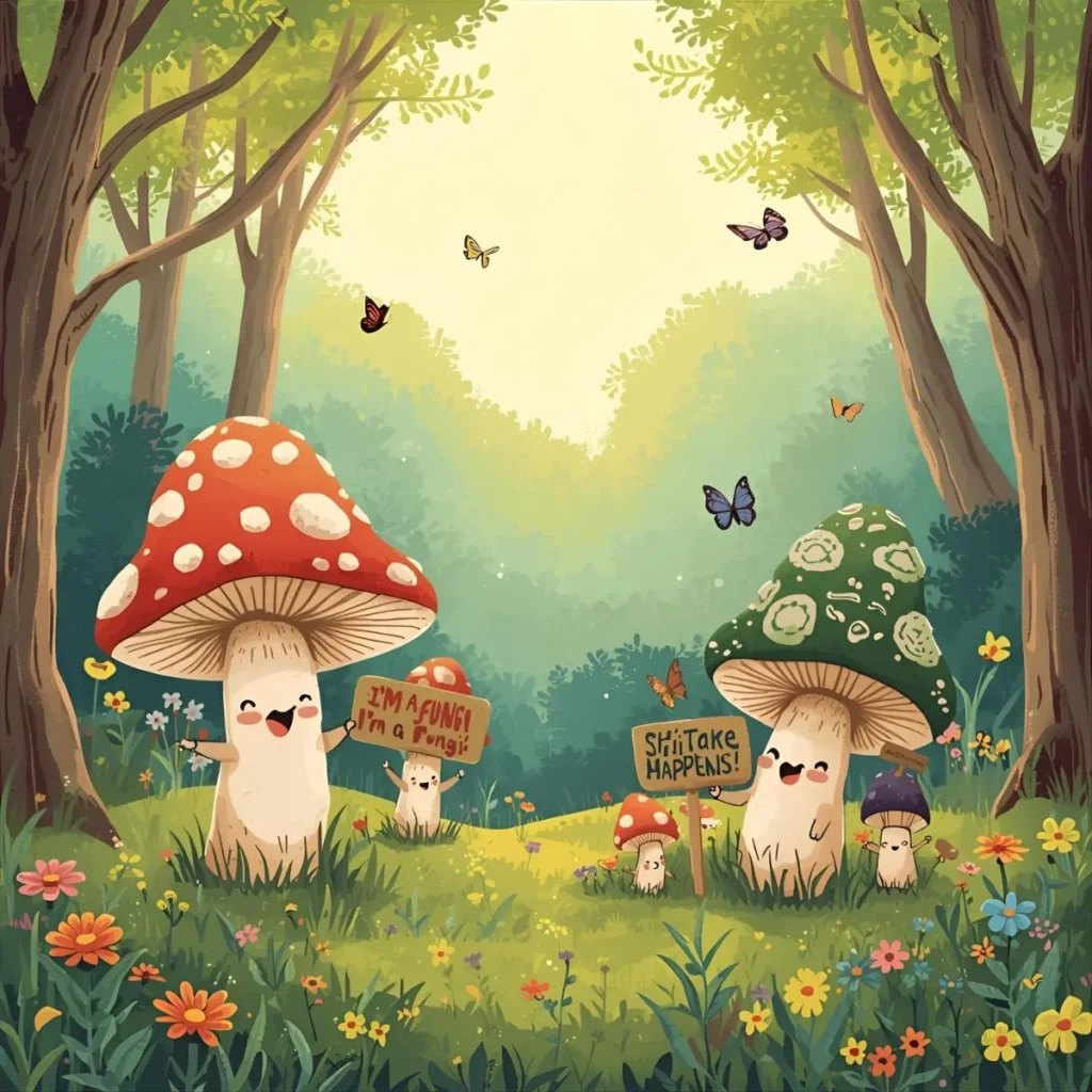 Short Mushroom Puns