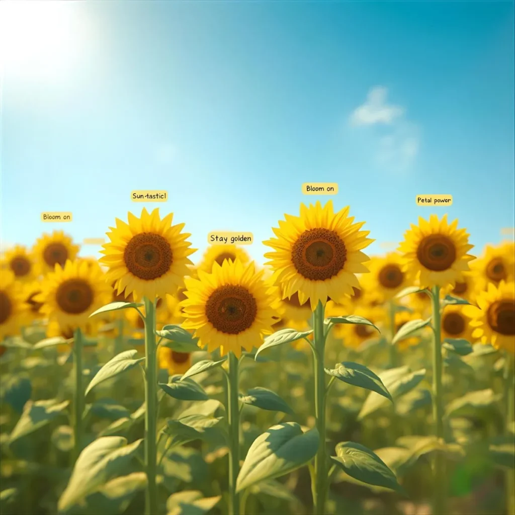 Short Sunflower Puns
