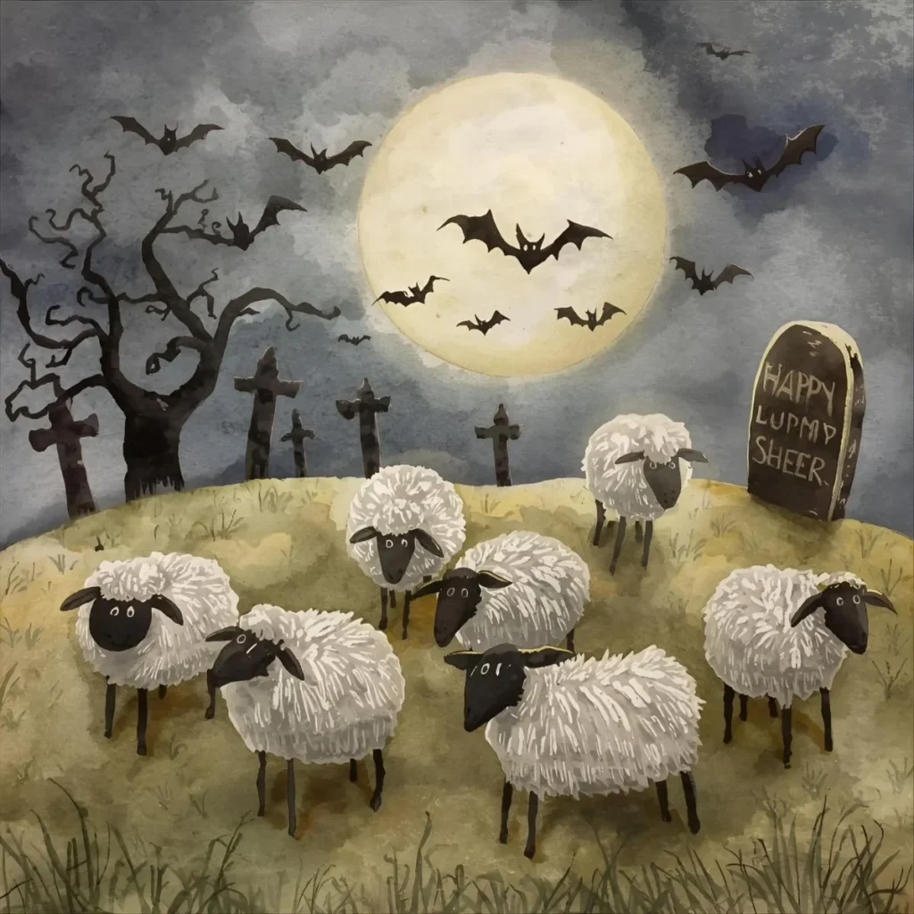 Spooky Sheep Puns