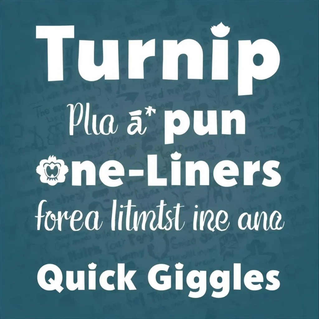 Turnip Pun One-Liners
