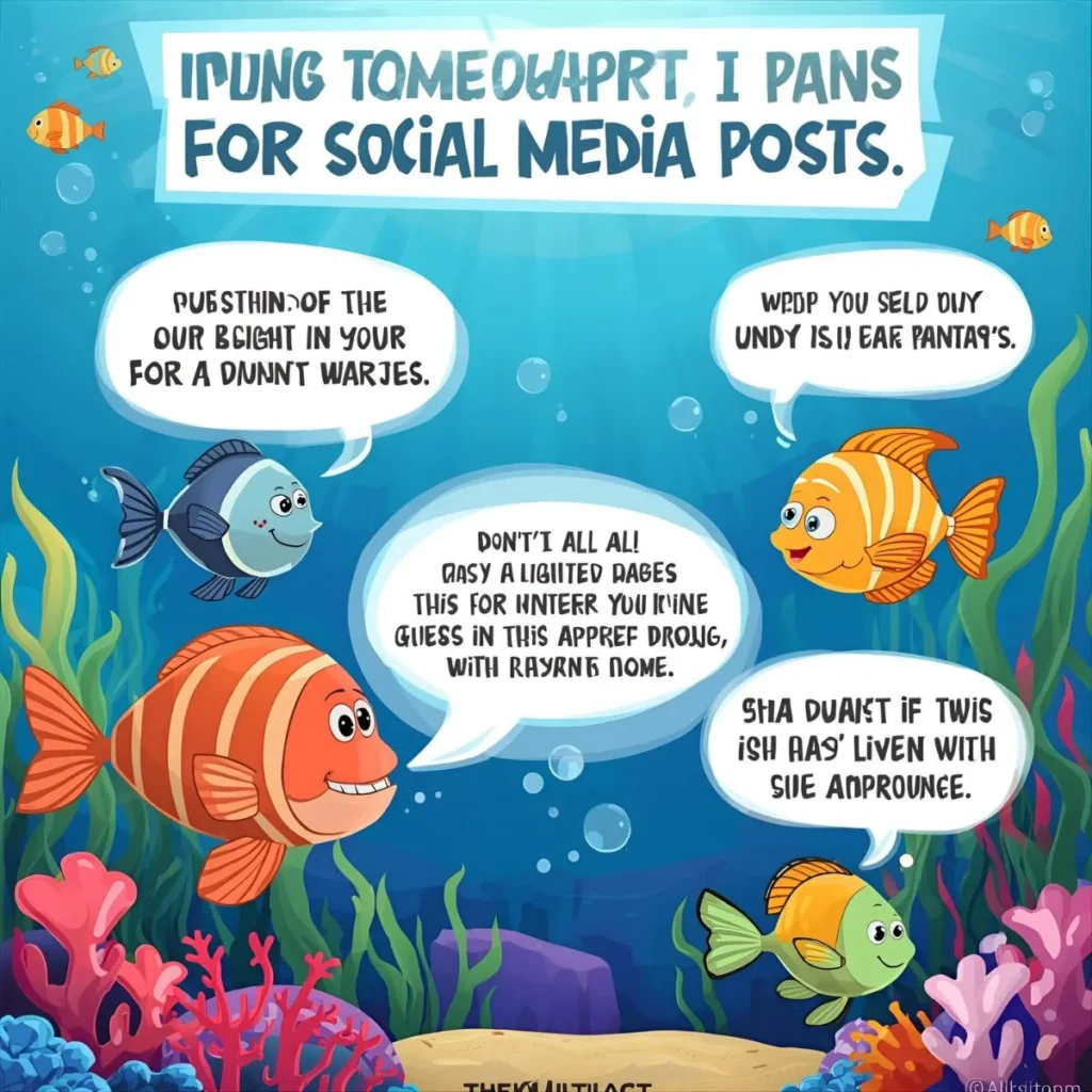 Unique Fish Puns for Social Media Posts