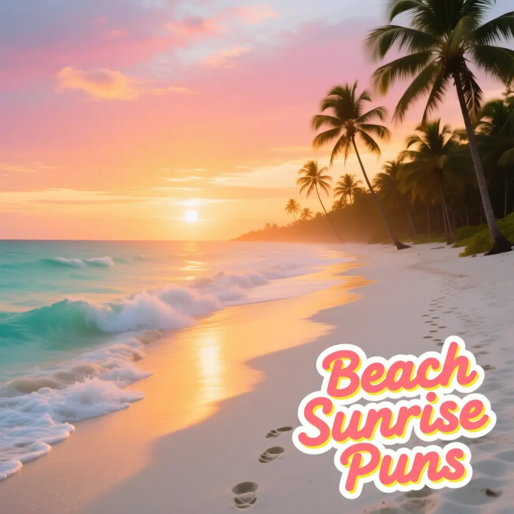 Beach Sunrise Puns