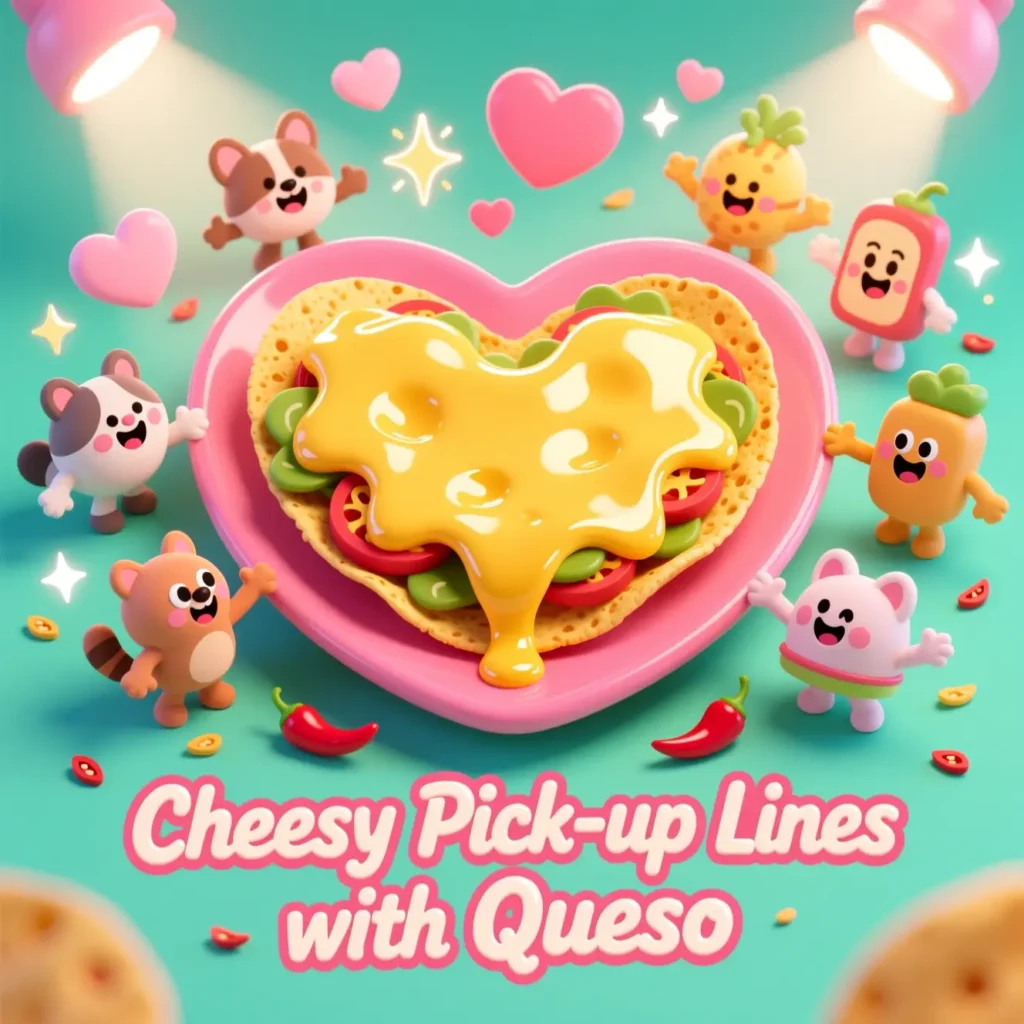 Cheesy Pick-Up Lines with Queso