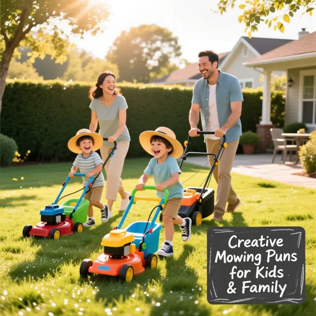 Creative Mowing Puns 