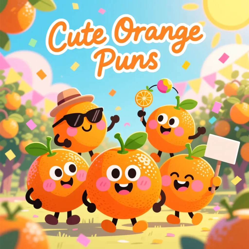 Cute Orange Puns