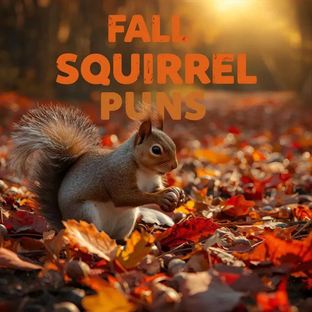 Fall-Themed Squirrel Puns