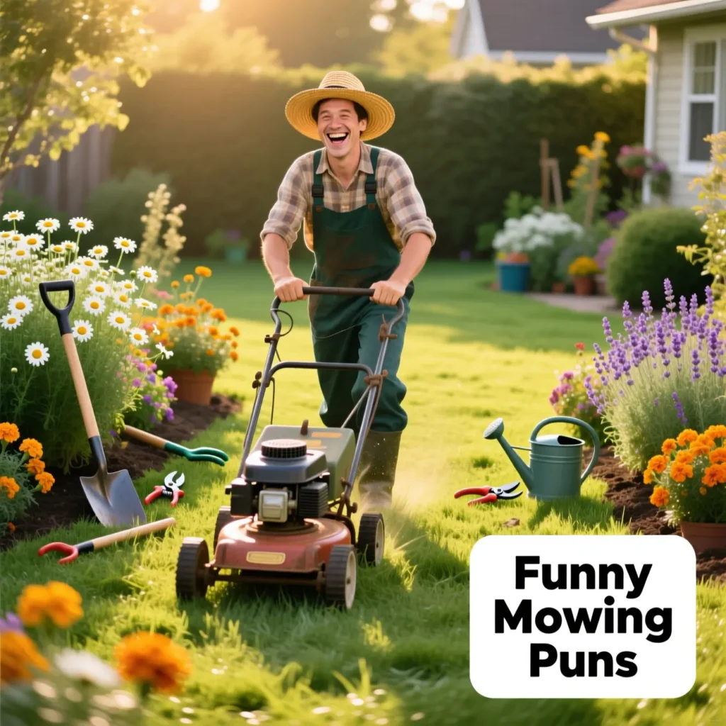 Funny Mowing Puns