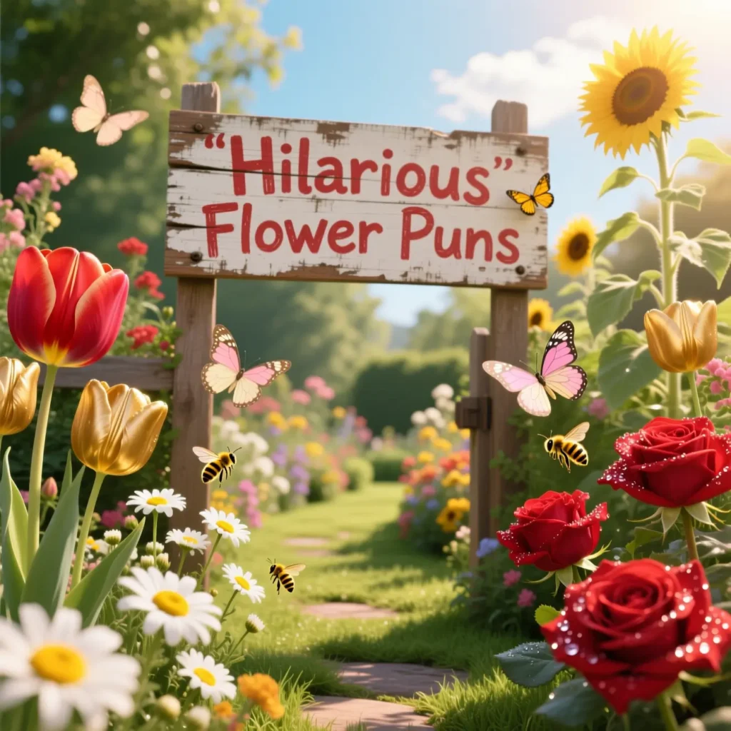 Hilarious Flower Puns 
