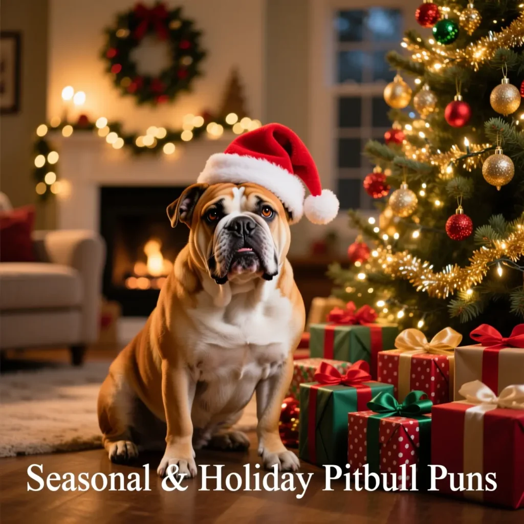 Holiday Pitbull Puns