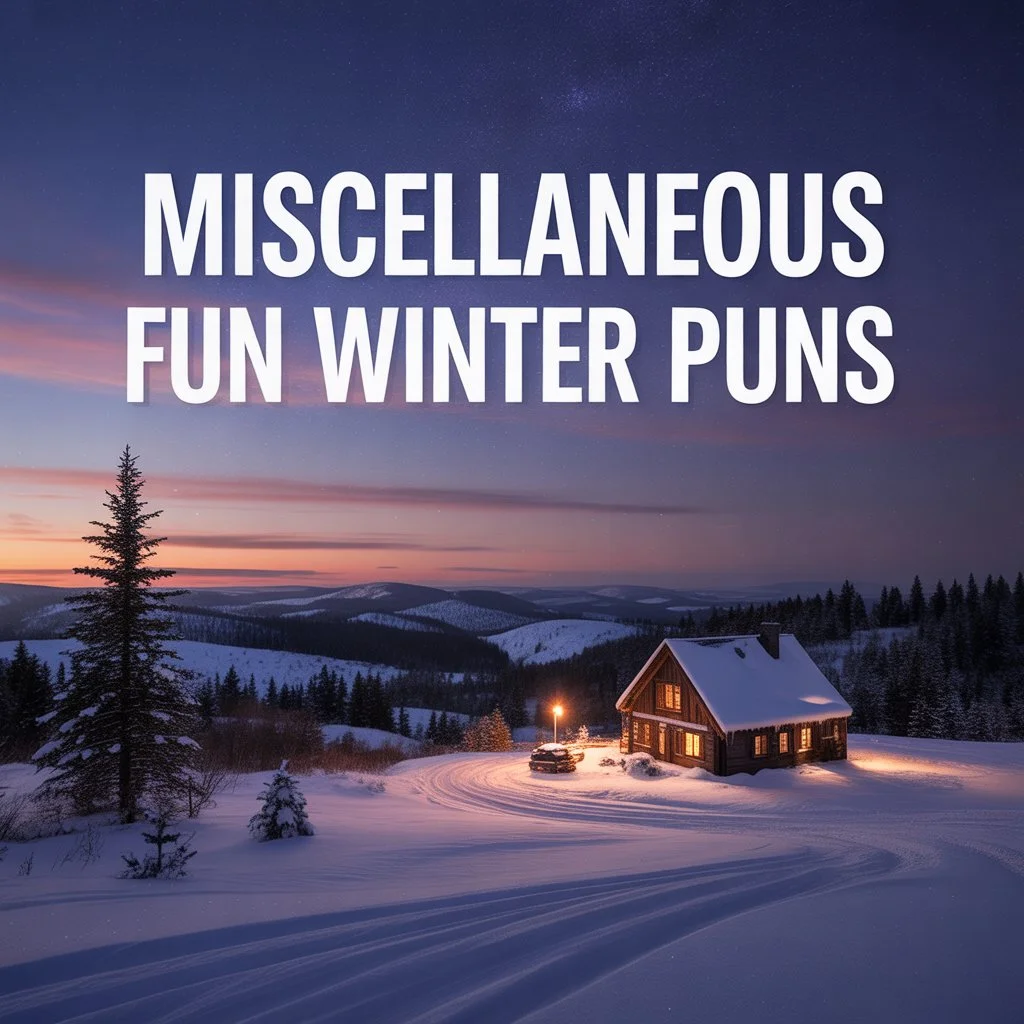 Miscellaneous Fun Winter Puns