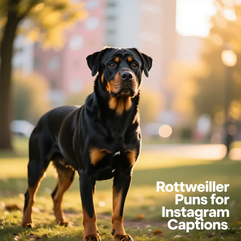 Rottweiler Puns for Instagram 