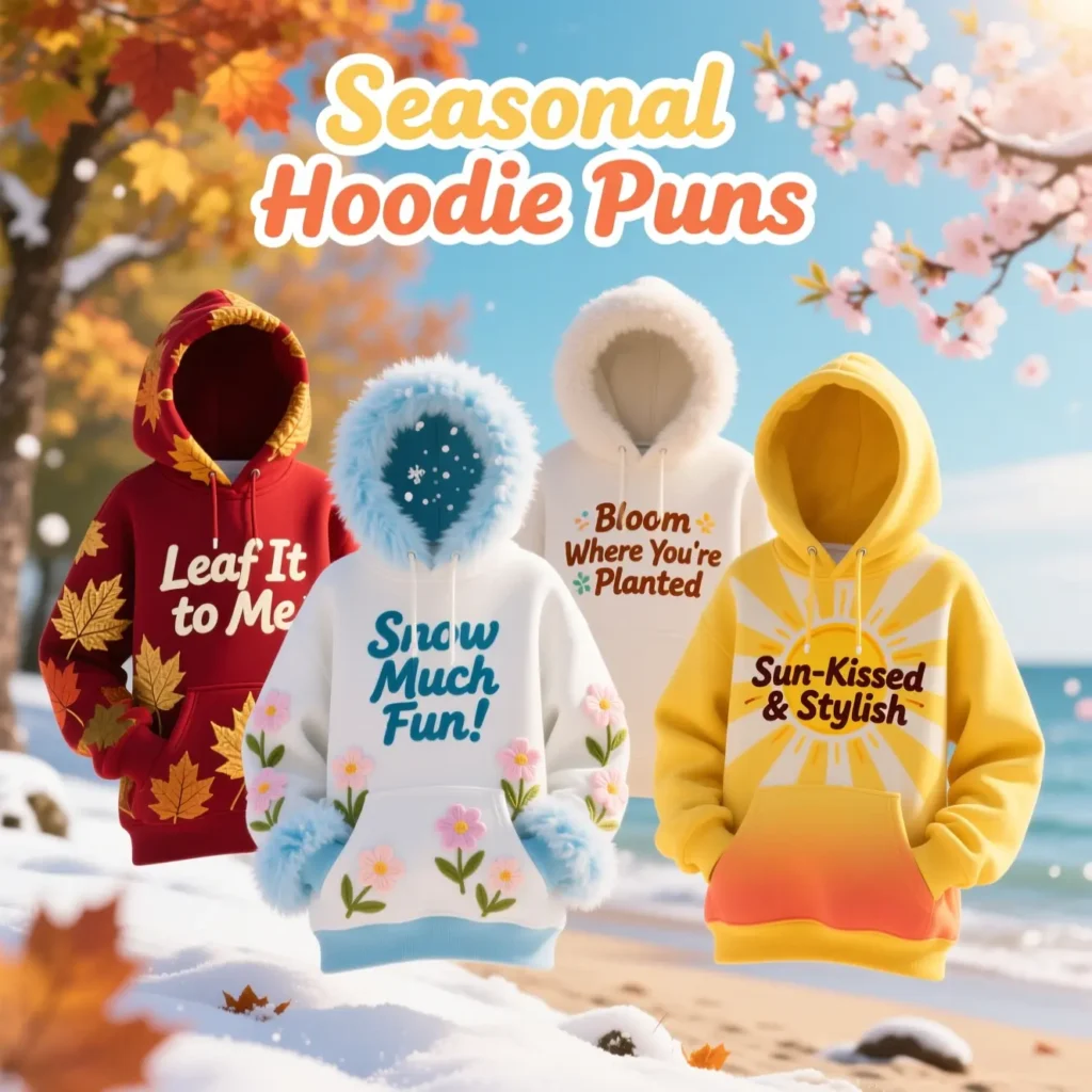 Seasonal Hoodie Puns