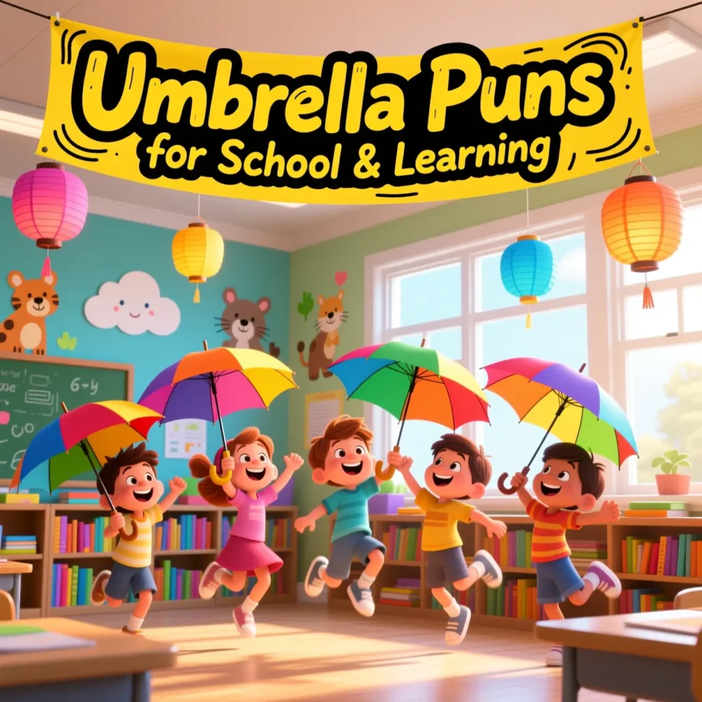 Umbrella Puns for School