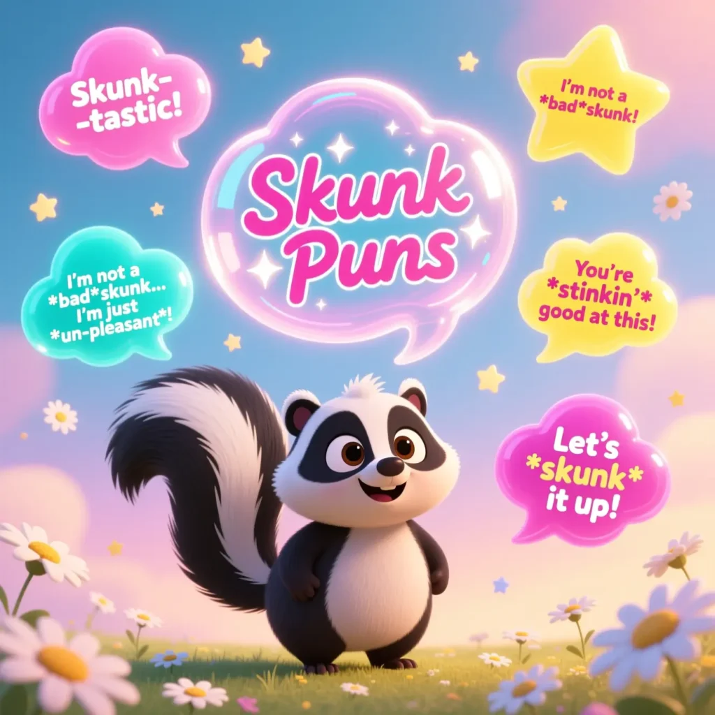 Unique Skunk Wordplays