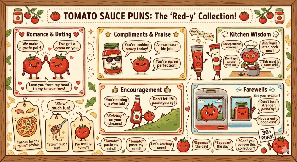Tomato Sauce Puns