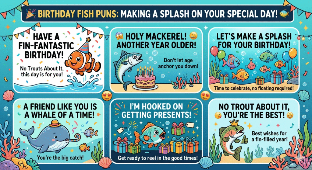 Birthday Fish Puns