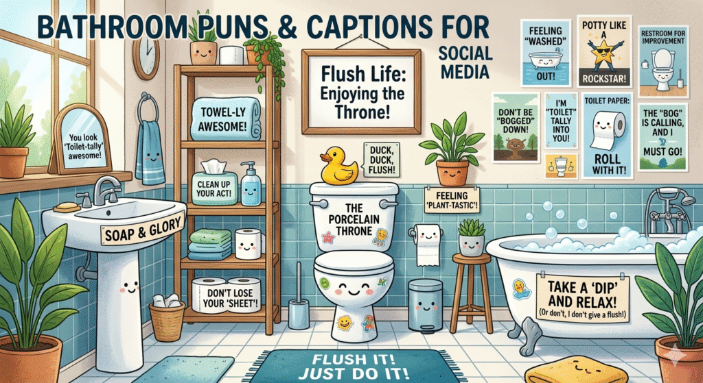 Bathroom puns