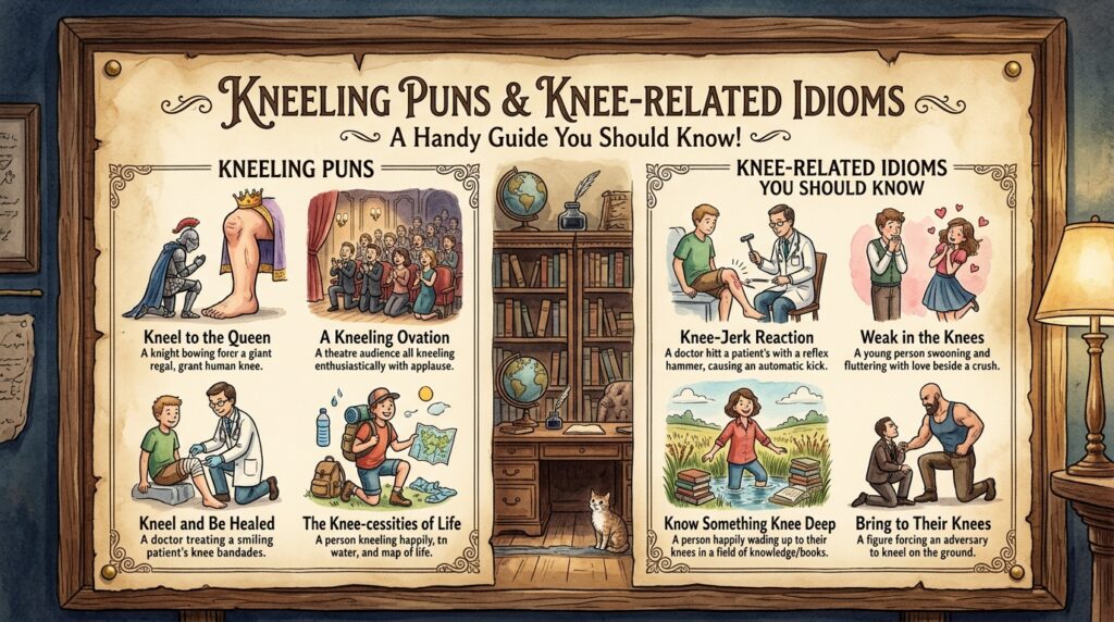 Kneeling puns