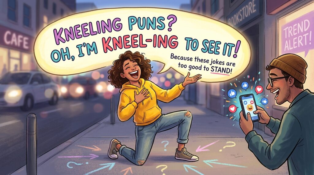 Kneeling puns